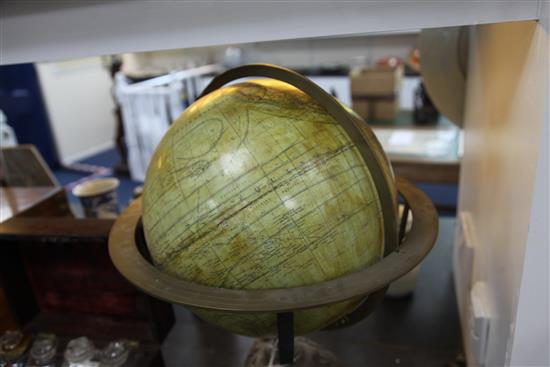 French 12 inch terrestrial globe, c.1900, by G.Thomas(-)